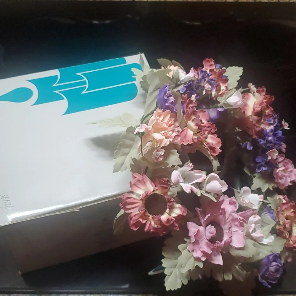 Partylite P0605 NWT "Castlebury" Floral Ring For 6" Candle - Picture 5 of 5
